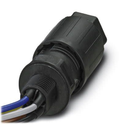 Phoenix Contact Circular Connector, 5 Contacts, Front, M20 Connector, Socket, IP66, IP68, IP69K, QPD Series
