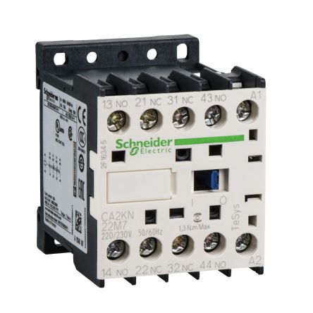 Schneider Electric, TeSyS CA Control Relay 1 NO/1 NC, 10A Contact Rating, 480V 2 NO/2 NC
