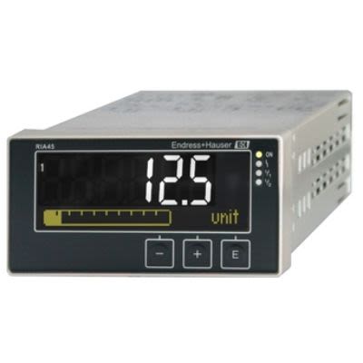 Endress+Hauser RIA45 LCD Digital Panel Multifunction Meter for RTD Temperature Prob, 45 mm x 92 mm