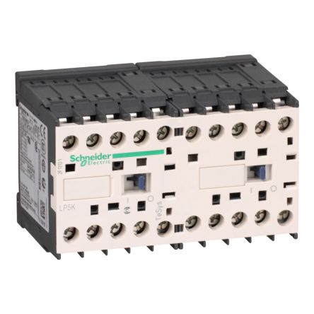 Schneider Electric TeSyS K Reversing Contactor, 24V dc Coil, 3-Pole, 12 A 24V, 1 NO/1 NC, 690V