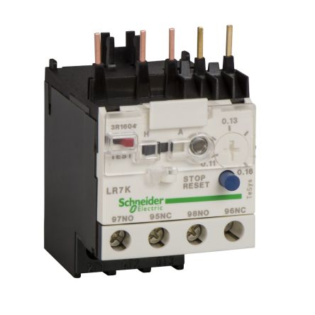 Schneider Electric, TeSyS LR Thermal Overload Relay 1 NO/1 NC, 3.7A, 5.5 A F.L.C, 6A Contact Rating, 2 W