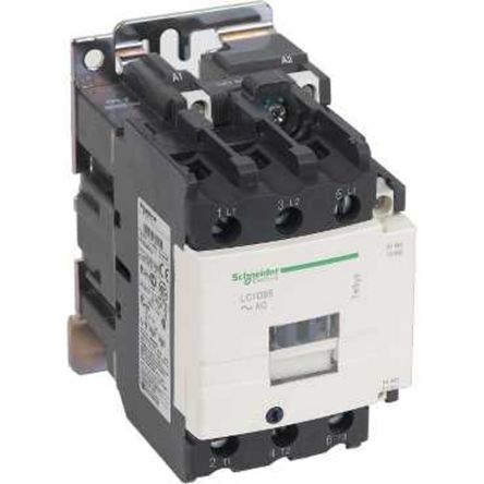 Schneider Electric TeSyS D Contactor, 220V ac Coil, 3-Pole, 50 A, 1 NO/1 NC, 440V
