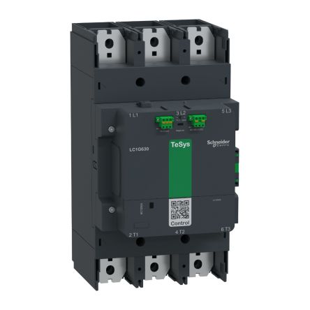 Schneider Electric LC1G Contactor, 130V, 48 V Coil, 3-Pole, 800 A, 440 kW 48V, 1 NO/1 NC, 300V