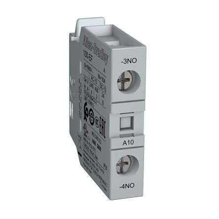 Allen Bradley Auxiliary Contact Block, 1 Contact, 1 NO, 100-E Contactors, Front, 100-EFA10