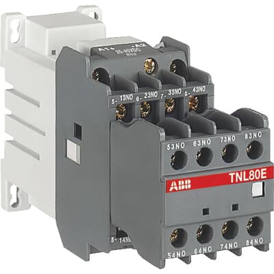 ABB Contactor Relay, 17V, 32 V Coil, 8-Pole, 4 A 17V, 32 V, 6 NO/2 NC, 690V
