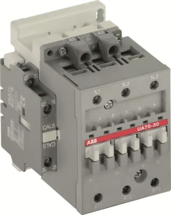 ABB UA75-30-11 Contactor, 110V, 120 V Coil, 3-Pole, 4 A, 75 kVA 120V, 3 NO, 690V