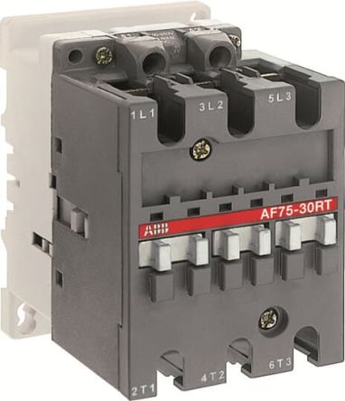 ABB AF Contactor, 20V, 60 V Coil, 4-Pole, 105 A, 45 kW 20V, 60 V, 3 NO, 690V