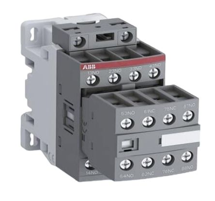 ABB NF51/11-12 Contactor Relay, 130V, 48 V Coil, 8-Pole, 4 A, 60 W 130V, 48 V, 6 NO/2 NC, 690V