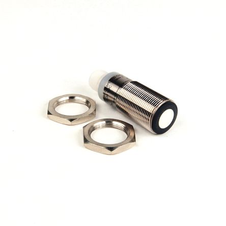 Allen Bradley 873M-D18PO300-D4 Threaded Barrel Ultrasonic Proximity Sensor, M18 18 mm 200mA PNP NO/NC 30V 30 V dc