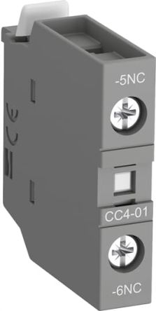 ABB Auxiliary Contact Block, 1 Contact, 1 NC, Contact Block, Front, 6 A, 690V, 1SBN010111R1001