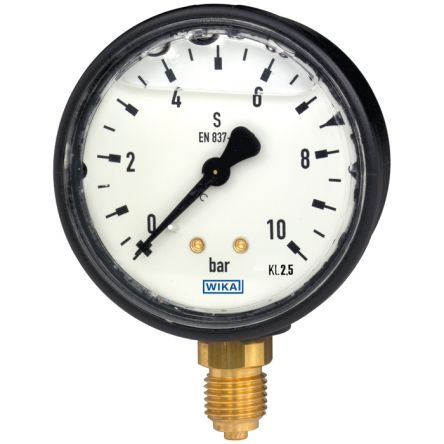 WIKA G 1/4 Pressure Gauge, 63 mm, 10 bar