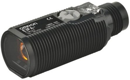 Omron Retroreflective Photoelectric Sensor, Cylindrical Sensor