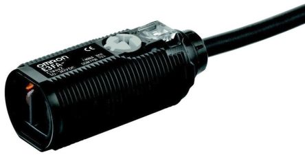 Omron Retroreflective Photoelectric Sensor, Cylindrical Sensor