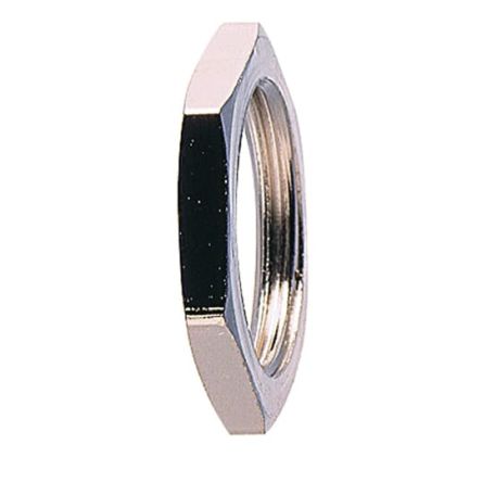 ABB Metallic Nickel Plated Brass Cable Gland Locknut, M16 Thread