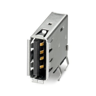 Phoenix Contact Straight Female Type USB Type A IP20 USB Connector USB 2.0