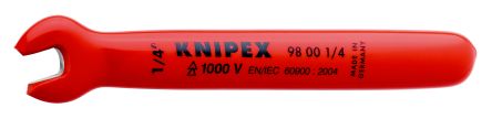 Knipex Open End Wrench, 108mm Overall, 45748 in Jaw Capacity VDE/1000V Approved
