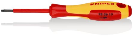 Knipex Insulated Torx & Torx Plus Screwdriver, TX10 Tip, 60 mm Blade VDE/1000V Approved, 160mm Overall