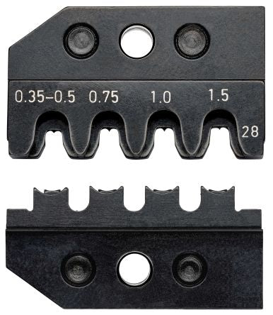 Knipex, 97 43 Crimp Die, Coaxial Type Die Set Grey