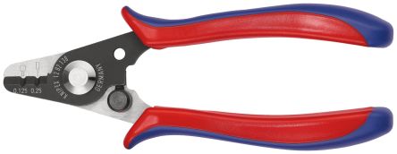Knipex 12 Series Plastic Hand Grip Stripping Pliers, 0.125 to 0.250 mm, 178 mm Overall