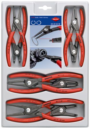Knipex 8-Piece Straight Nose Circlip Plier Circlip Plier Set