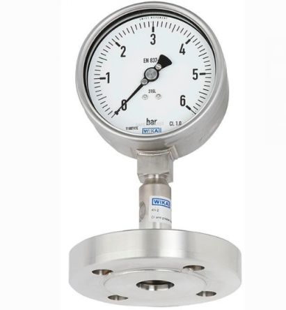 WIKA DN 50 Pressure Gauge, 100 mm, 6 bar