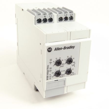 Allen Bradley Monitoring Relay, 3 Phase, 380 to 415 VAC Monitor Range, SPDT, Screw, 415V ac