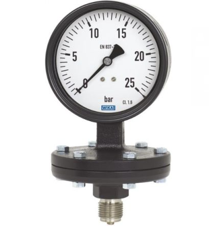 WIKA G 1/2 Type G Pressure Gauge, 100 mm, 6 bar