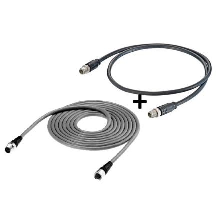 Omron Female 5 way Straight to Male 5 way Straight Sensor Actuator Cable, 3 m