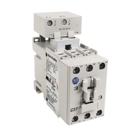 Allen Bradley 100C Contactor, 3-Pole, 37 A, 18.5 kW 24V, 3 NO, 690V ac