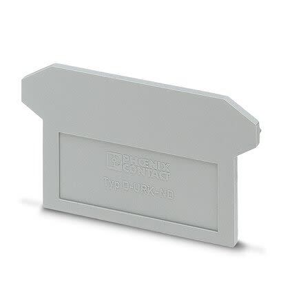 Phoenix Contact D-URK-ND Series End Cover for Use with DIN Rail Terminal Blocks