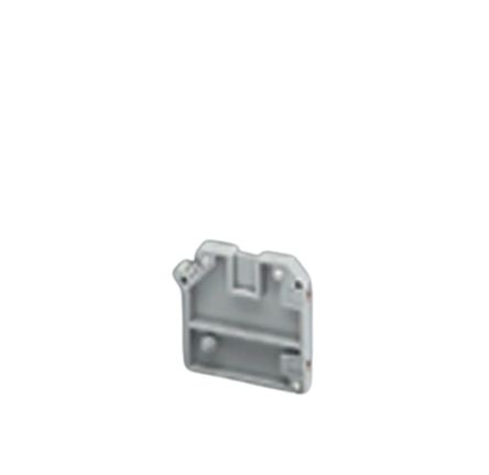 Phoenix Contact D-UK 3-MSTB-5.08-F Series End Cover for Use with DIN Rail Terminal Blocks