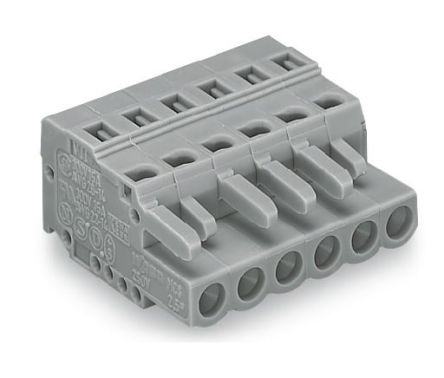 WAGO 231 Series PCB Terminal, 8-Contact, 5 mm Pitch, 1 Row