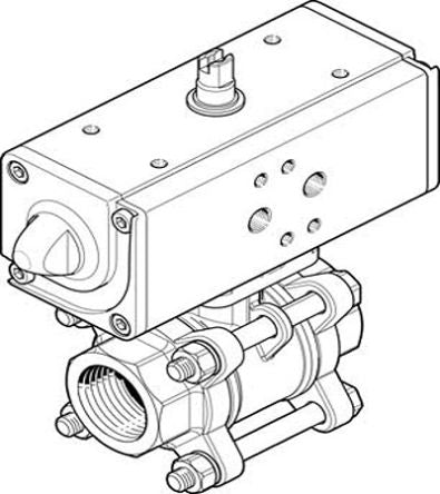 Festo Pneumatic 2 Port Actuated Ball Valve - Spark Plug