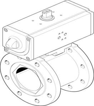 Festo Semi-rotary drive 2 Port Actuated Ball Valve - Spark Plug