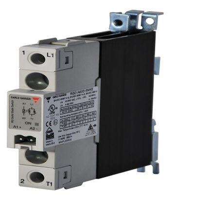 Carlo Gavazzi RGC1 Series Solid State Relay, 30 A Load, DIN Rail Mount, 660 V ac Load, 32V dc Control