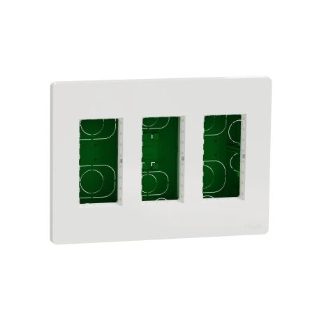 Schneider Electric Unica White ABS Back Box, IEC, Flush Mount 167 mm 230mm 62 mm