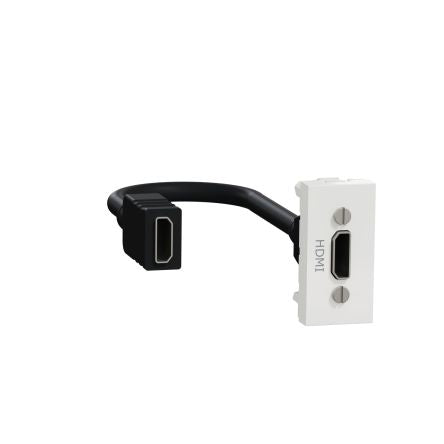 Schneider Electric 45 mm 2 Way Straight Female HDMI Connector