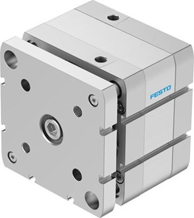 Festo Pneumatic Compact Cylinder - 554286 100 mm Bore, 10 mm ADNGF-100-10-P-A Series, Double Acting Acting