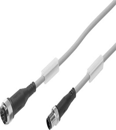 Festo Female 5 way M12, Straight to Female 4 way M8, Straight Cable, 2.5 m