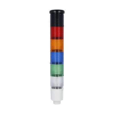 Lovato 8TL4 Series Orange, Green, Blue, White, Red Signal Tower Electronic, 5 Lights 24V dc