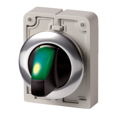 Eaton Toggle Selector Switch - 30 mm Cutout Diameter Illuminated 2 Positions