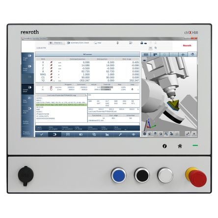 Bosch Rexroth ctrlX HMI Series Display - 15.6 in, LED Display, 1366 x 768 pixel