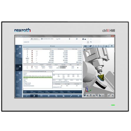 Bosch Rexroth ctrlX HMI, WR2110 Series Web Panel - 10 in, Multi Line Display, 1280 x 800 pixel
