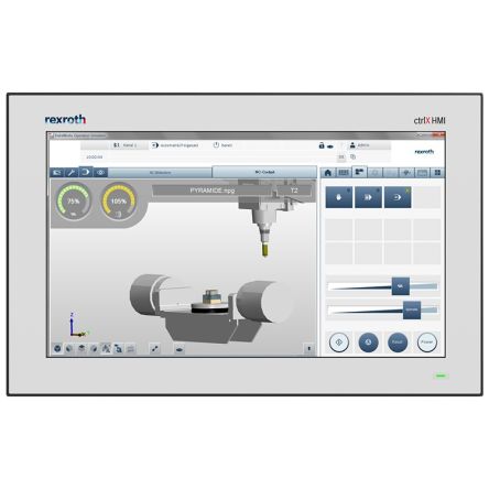 Bosch Rexroth ctrlX HMI, WR2115 Series Web Panel - 15 in, Multi Line Display, 1366 x 768 pixel