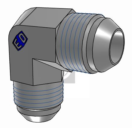 Parker 10EMTXS Hydraulic Fitting Male, Steel, 0.88 in Hose ID