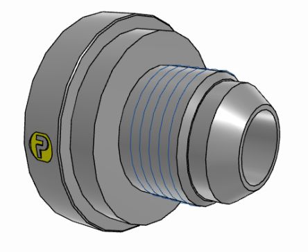 Parker 20-10TRTXS Hydraulic Fitting Male, 37 °, Steel, 1.63 in Hose ID