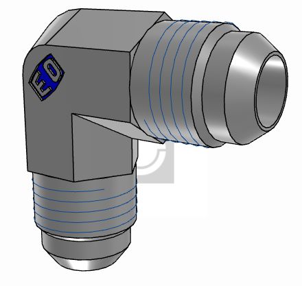 Parker 6EMTXS Hydraulic Fitting Male, 37 °, Steel, 0.88 in Hose ID
