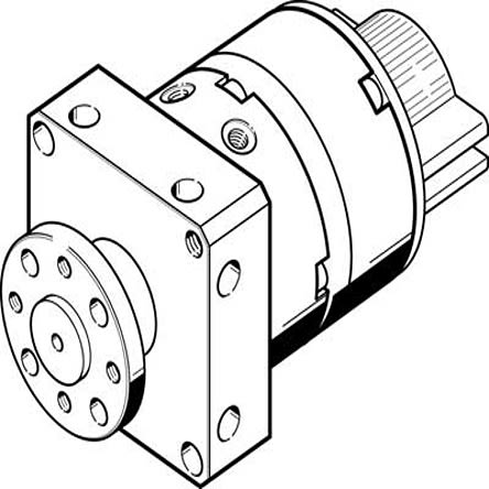 Festo DSM Series 8 bar Double Acting Action Pneumatic Rotary Actuator, 10 mm Bore, 200 °