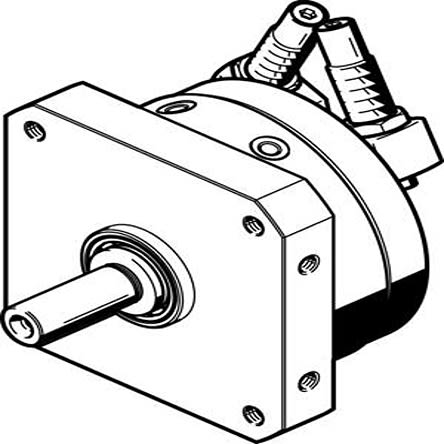 Festo DSM Series 10 bar Double Acting Action Pneumatic Rotary Actuator, 16 mm Bore, 246 °