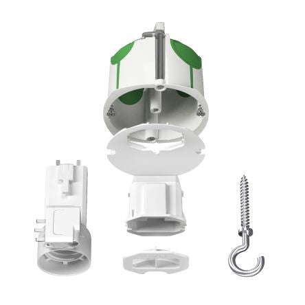 Schneider Electric Multifix Air Series White Polycarbonate Junction Box, IP20, 49 mm, 71mm 71 mm